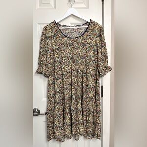 Natural Life Floral Mini Dress NWOT